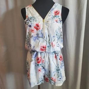 GUESS Floral Blouson Romper